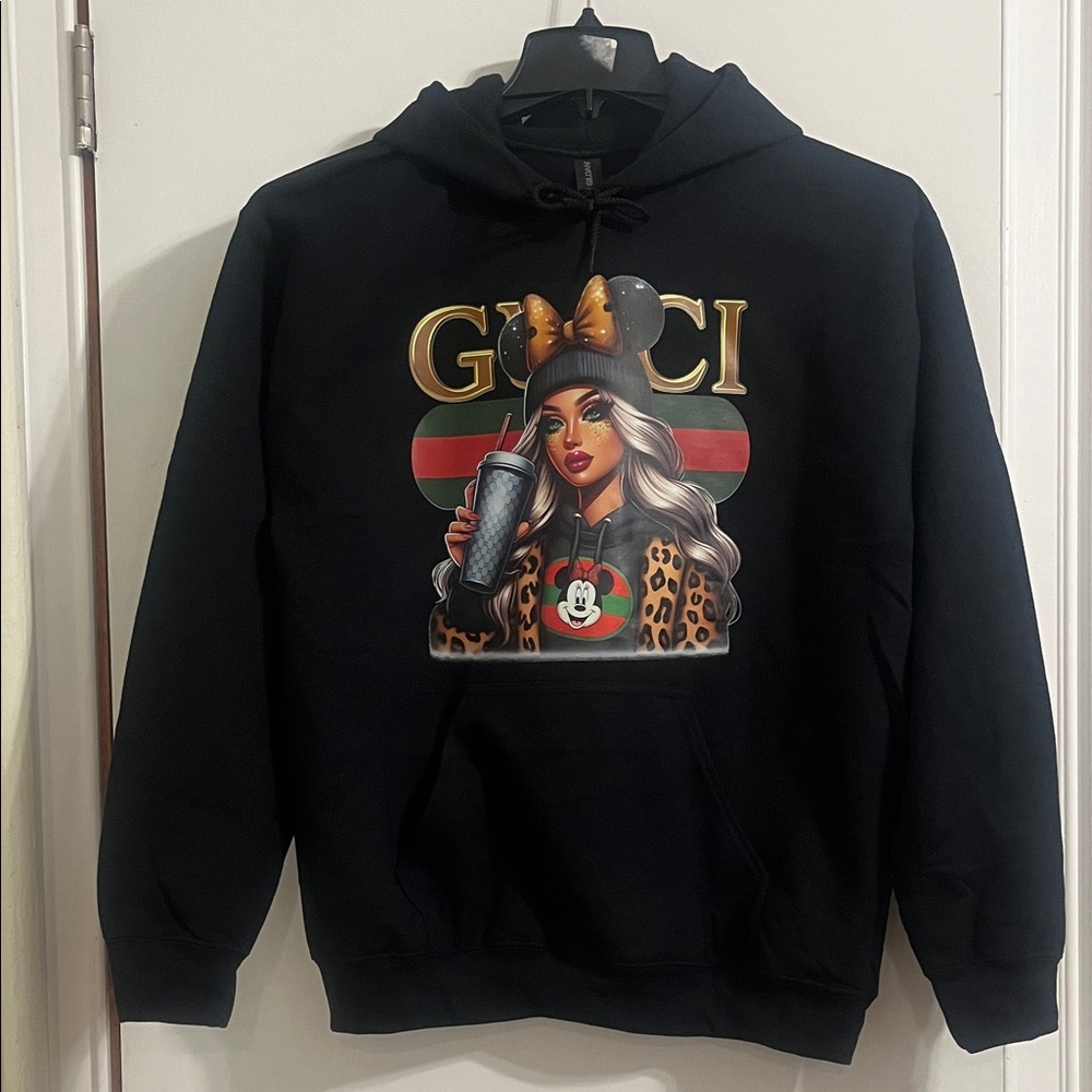 Women’s Black Graphic Hoodie